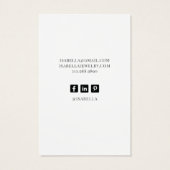 フローラかわいらし水彩耳飾り表示カード (裏面)