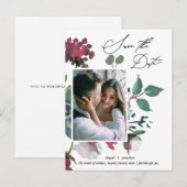 フローラかわいらし水彩花束の保存日 インビテーションポストカード (正面/裏面)