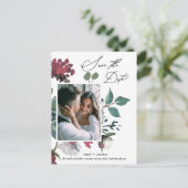 フローラかわいらし水彩花束の保存日 インビテーションポストカード (スタンド正面)