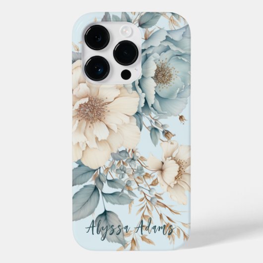 フローラかわいらし牡丹の名前の表記 Case-Mate iPhoneケース (裏面)