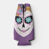 フローラかわいらし糖スカル紫 ボトルクーラー (裏面)