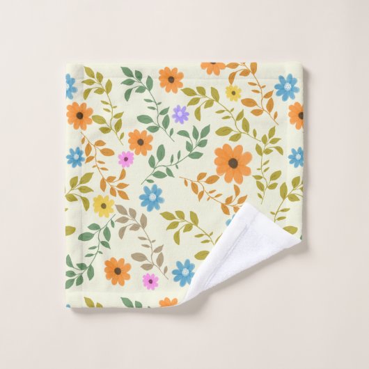 フローラかわいらし花コテージ バスタオルセット (ウォッシュタオル)