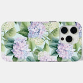 フローラかわいらし薄紫クリームあじさい花タフ Case-Mate iPhoneケース (裏面 (横))