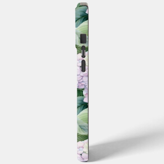 フローラかわいらし薄紫クリームあじさい花タフ Case-Mate iPhoneケース (裏面 / 左)