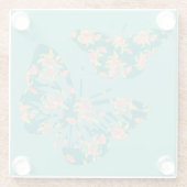 フローラかわいらし蝶 ガラスコースター (裏面)