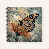 フローラかわいらし蝶 ノートブック (正面)