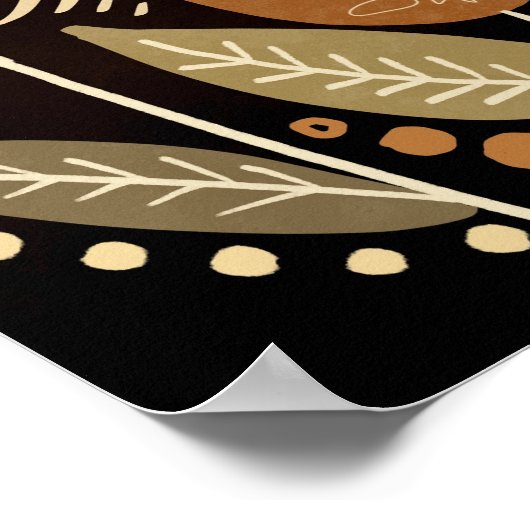 フローラかわいらしItカウント引用文のインスピレーション ポスター (角)