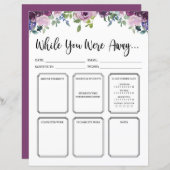 フローラがノートの間に先生を置き換え遠くにる (正面/裏面)