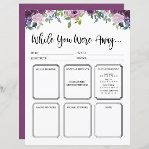 フローラがノートの間に先生を置き換え遠くにる