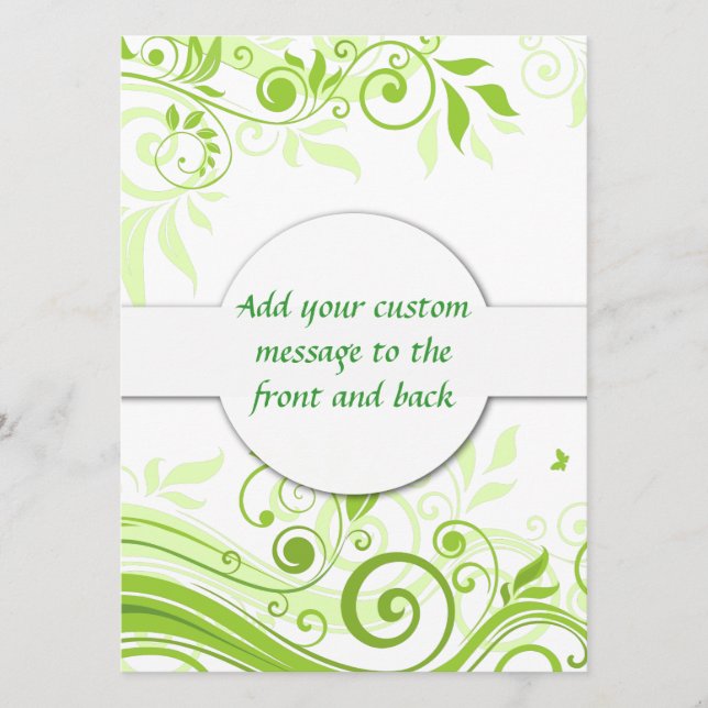 フローラが新緑の色合いに渦巻く (正面)