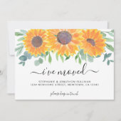 フローラが移動したアナウンスメントカード 案内状 (正面)