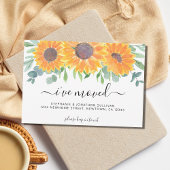 フローラが移動したアナウンスメントカード 案内状