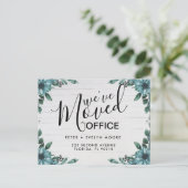 フローラが移動したofficeの発表はがき 案内ポストカード (スタンド正面)