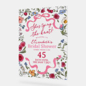 フローラが結ぶ結び目を歓迎 アクリルサイン (傾斜)