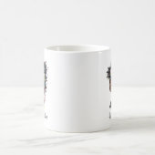 フローラきらめくアフリカ系アメリカ人女性 コーヒーマグカップ (中央)