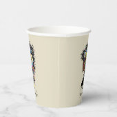 フローラきらめくアフリカ系アメリカ人女性 紙コップ (右)