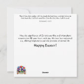 フローラきらめくパステルスプリングタイムマウスイースター シーズンカード (裏面)