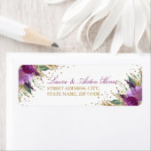 フローラきらめく結婚アメジスト住所 シール (インサイチュ)