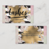 フローラきらめく蝶 |金ゴールドフォイ 予約カード (正面/裏面)