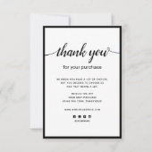 フローラご購入時のメモカード ノートカード (正面)