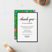 フローラご購入時のメモカード ノートカード (正面/裏面インサイチュ)