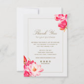 フローラご購入時のメモカード ノートカード (正面)