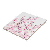 フローラさくらんぼの花(桜)ピンク白 タイル (側面)