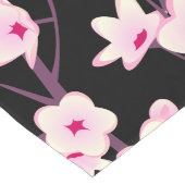 フローラさくらんぼバターフライズピンクブラック ロングテーブルランナー (コーナー)