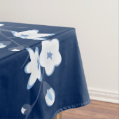 フローラさくらんぼフラズネイビーホワイトクラシックホテル テーブルクロス (インサイチュ)