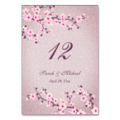 フローラさくらんぼフラッズモーヴグリッターズ テーブルナンバー (裏面)