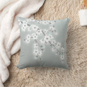 フローラさくらんぼフラワーズカーキホワイト クッション (ブランケット)