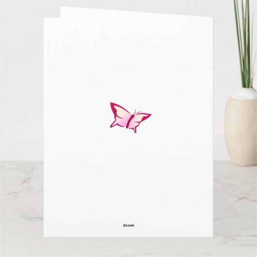 フローラさくらんぼブラウスハッピーバースデー カード (裏面)