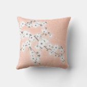 フローラさくらんぼブラッズグレイバラ金ゴールド クッション (裏面)