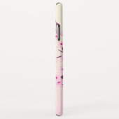 フローラさくらんぼブラッズピンクモノグラム Case-Mate iPhoneケース (裏面/右)