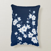 フローラさくらんぼブルーホワイト アクセントクッション (裏面(縦))