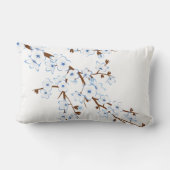 フローラさくらんぼブルーホワイト ランバークッション (裏面)