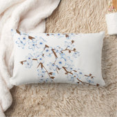 フローラさくらんぼブルーホワイト ランバークッション (ブランケット)