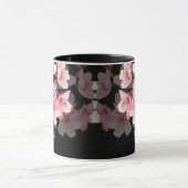 フローラさくらんぼブロッサムあなたの名前モノグラムマグ マグカップ (中央)