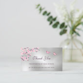 フローラさくらんぼブロッサムサンキュービジネスカード 名刺 (スタンド正面)