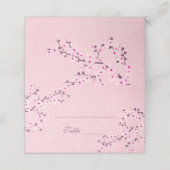 フローラさくらんぼブロッサムピンクグリッターガールベビーショウ プレイスカード (外部開封)