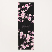 フローラさくらんぼブロッサムピンクブラックモノグラム ヨガマット (正面)
