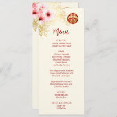 フローラさくらんぼブロッサム中国の結婚ズ 招待状 (正面/裏面)