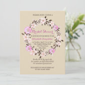 フローラさくらんぼブロッサム&クローバーブライダルシャワー 招待状 (スタンド正面)