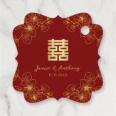 フローラさくらんぼ中国の結婚の感謝してい君 フェイバータグ (裏面)