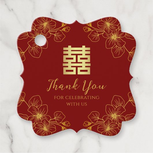 フローラさくらんぼ中国の結婚の感謝してい君 フェイバータグ (正面)