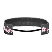 フローラさくらんぼ咲きピンクブラック アスレチックヘッドバンド (裏面)