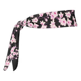 フローラさくらんぼ咲きピンクブラック タイヘッドバンド