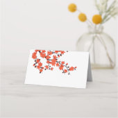 フローラさくらんぼ結婚の花 プレイスカード (裏面)