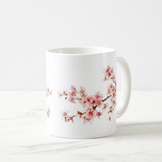 フローラさくらんぼ コーヒーマグカップ (正面右)