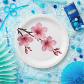 フローラさくらんぼ ペーパープレート (パーティー)